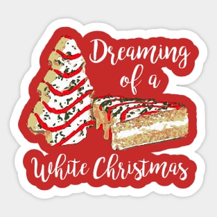 Dreaming Of A White Christmas Sticker